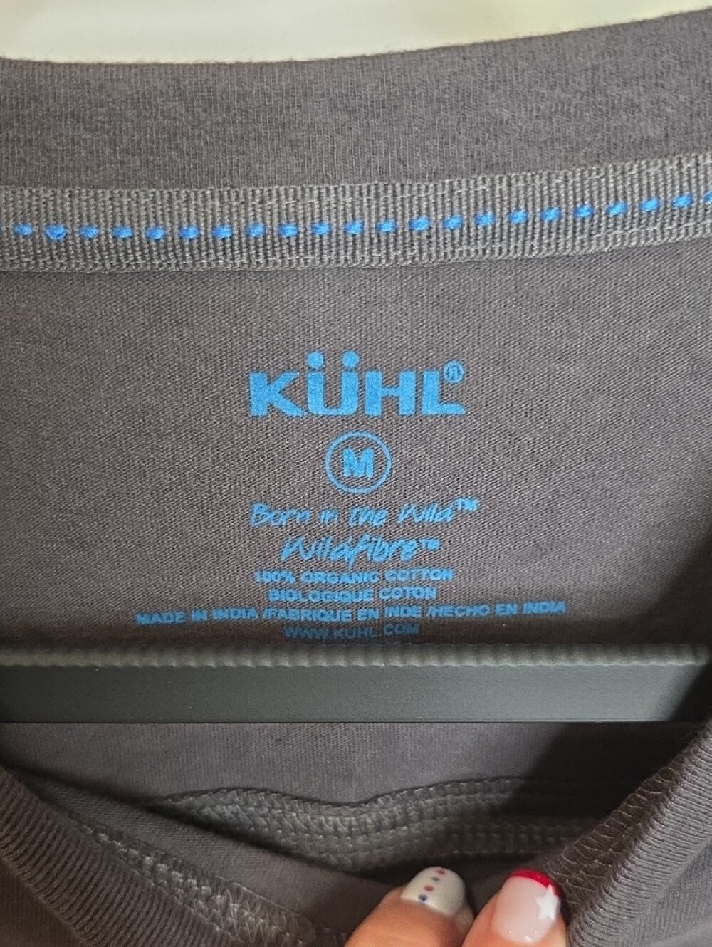 Kuhl Men's Short Sleeve Tee in Charcoal Wildfibre Sz M - Picture 3 of 5